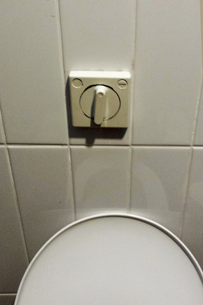 Nicht im Aldi, dafür im Kaufhaus: Die Toilettenspülung. Auch mal was neues...