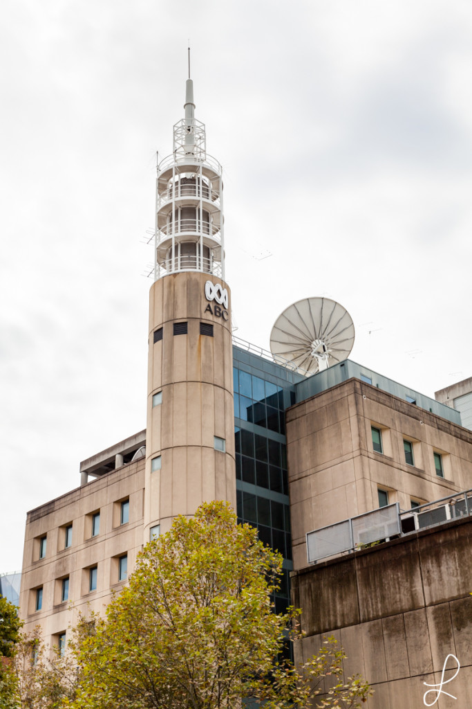Das ABC Studio sieht hier im Vergleich zu Brisbane eher traurig aus,,,