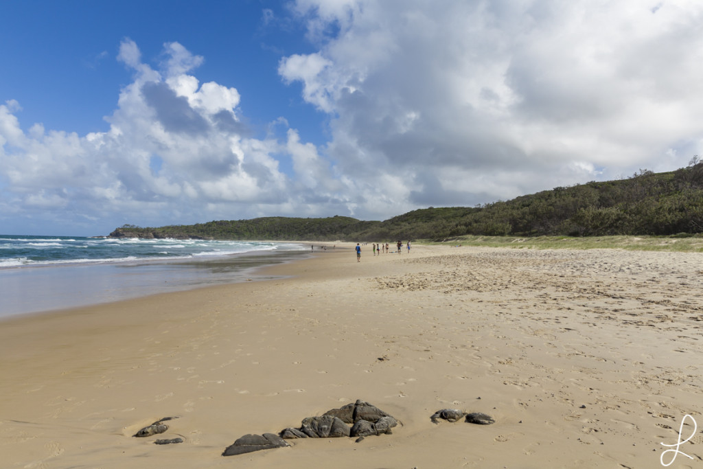 Ein traumhafter Strand, nicht? Kommt nah an unseren Traumstrand von Byron Bay ;)